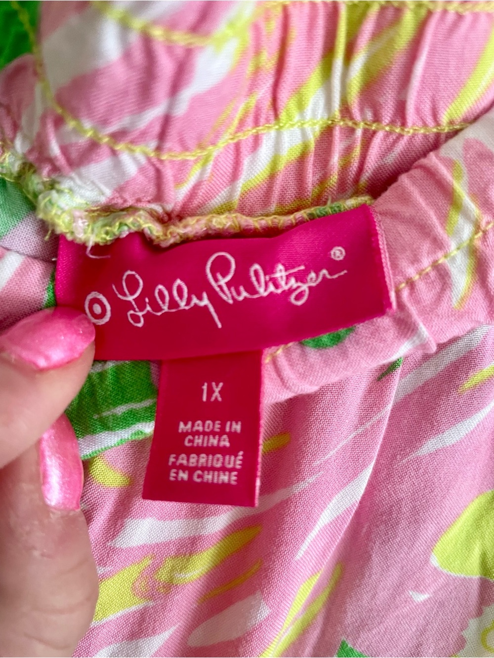 🌴 NWOT Lilly Pulitzer for Target Plus Size Tropical Print Wide-Leg Pants 🌴 - Picture 5 of 7